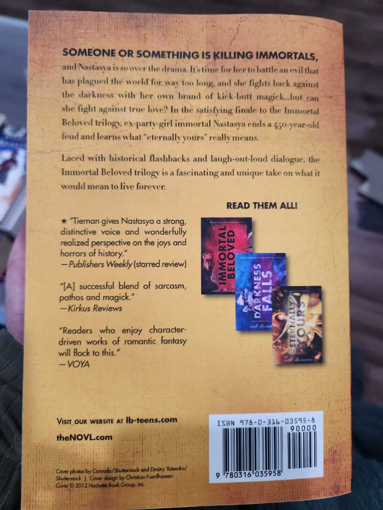 #3 Immortal Beloved - Cate Tiernan (Poppy - Paperback) book collectible [Barcode 9780316035958] - Main Image 2