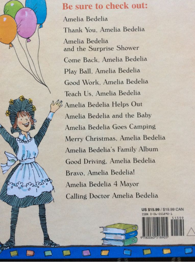 Amelia Bedelia, Bookworm - Herman Parish (A Greenwillow Book - Hardcover) book collectible [Barcode 9780060518905] - Main Image 2