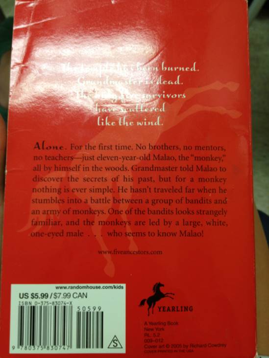 Monkey - Jeff Stone (Yearling Books) book collectible [Barcode 9780375830747] - Main Image 2