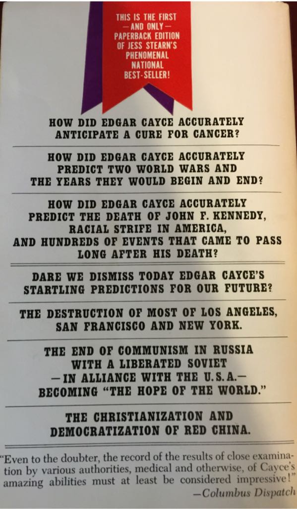 Edgar Cayce The Sleeping Prophet  book collectible - Main Image 2