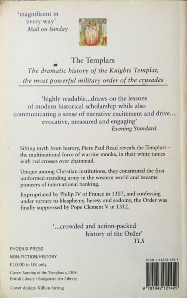 Templars, The - Piers Paul Read (Pheonix Press - Paperback) book collectible [Barcode 9781842121429] - Main Image 2