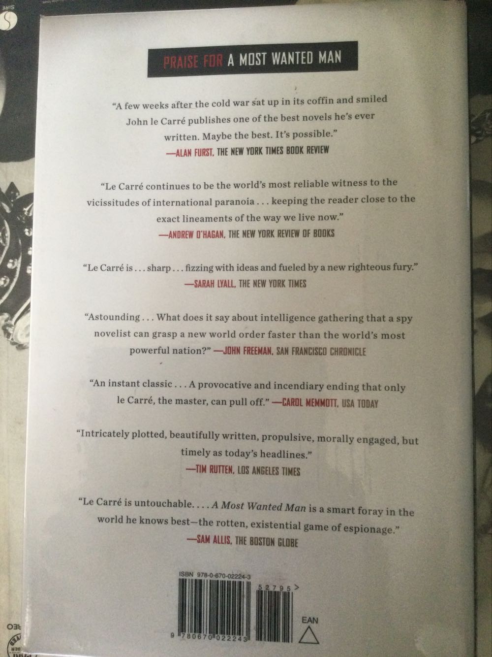 Our Kind Of Traitor - John Le Carre (Viking - Hardcover) book collectible [Barcode 9780670022243] - Main Image 2