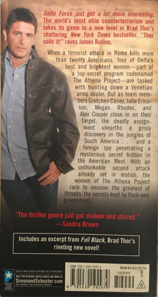The Athena Project - Brad Thor (Pocket Star Books - Paperback) book collectible [Barcode 9781439192979] - Main Image 2