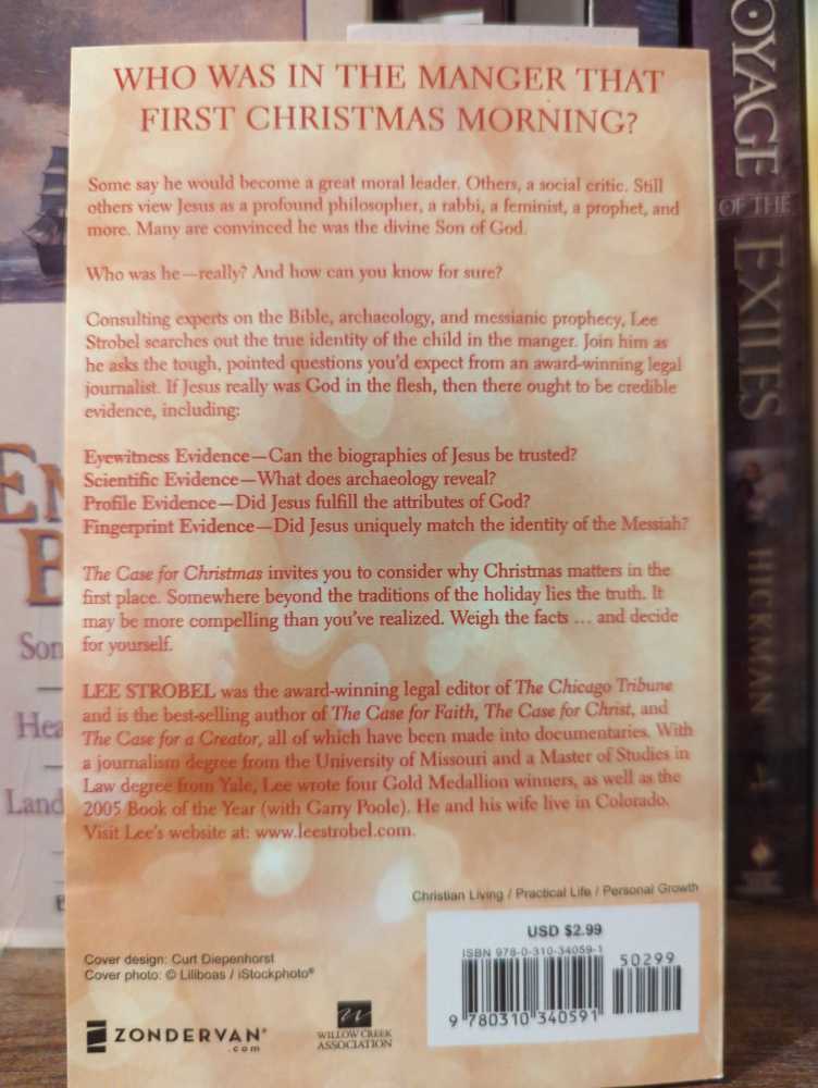 The Case For Christmas - Lee Strobel (Zondervan Publishing - Paperback) book collectible [Barcode 9780310340591] - Main Image 2