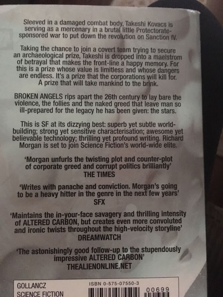 Broken Angels - Richard Morgan (Gollancz - Paperback) book collectible [Barcode 9780575075504] - Main Image 2