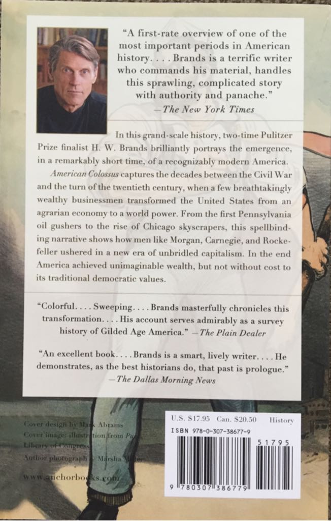 American Colossus - H.W. Brands (Anchor Books - Paperback) book collectible [Barcode 9780307386779] - Main Image 2