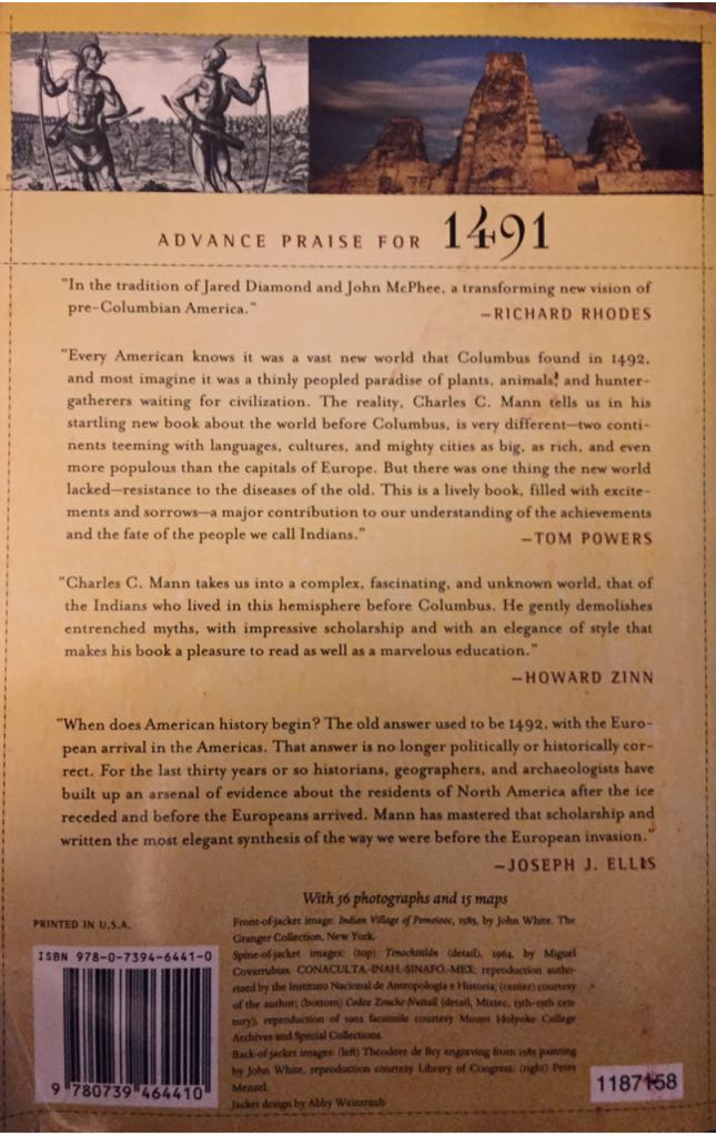 1491 - Charles C. Mann (Alfred A. Knopf - Paperback) book collectible [Barcode 9780739464410] - Main Image 2