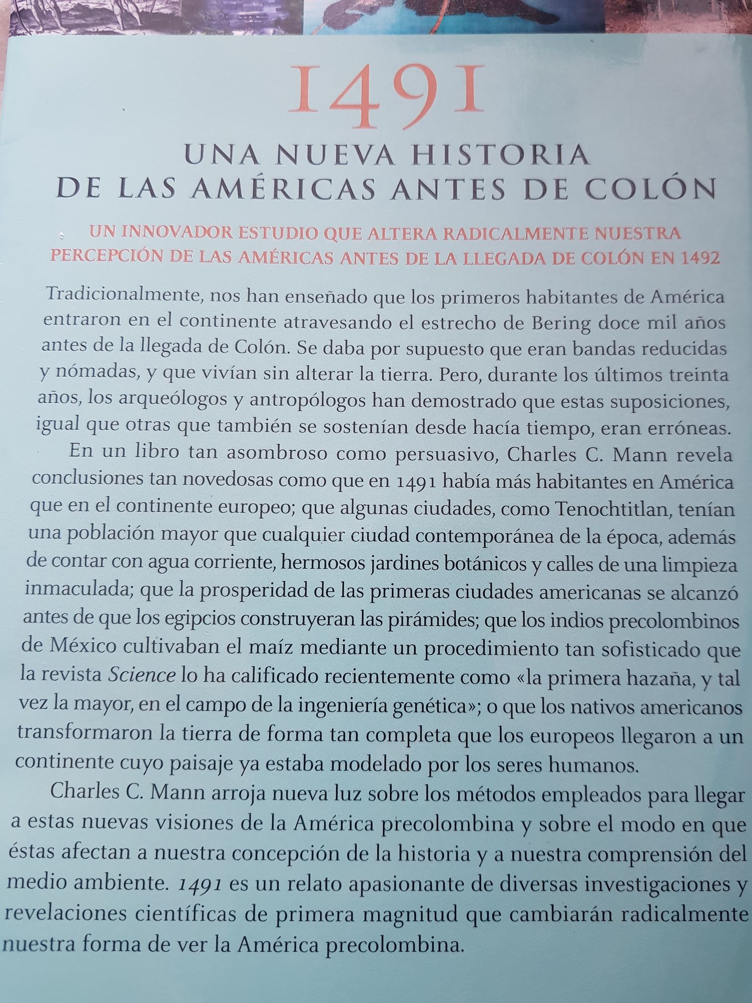 1491 - Charles C Mann (Taurus - Hardcover) book collectible [Barcode 9789707704923] - Main Image 2