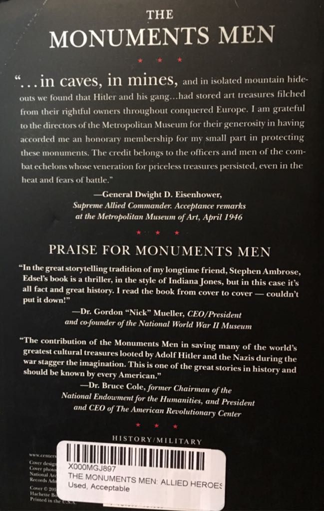 The Monuments Men - M. Edsel book collectible - Main Image 2