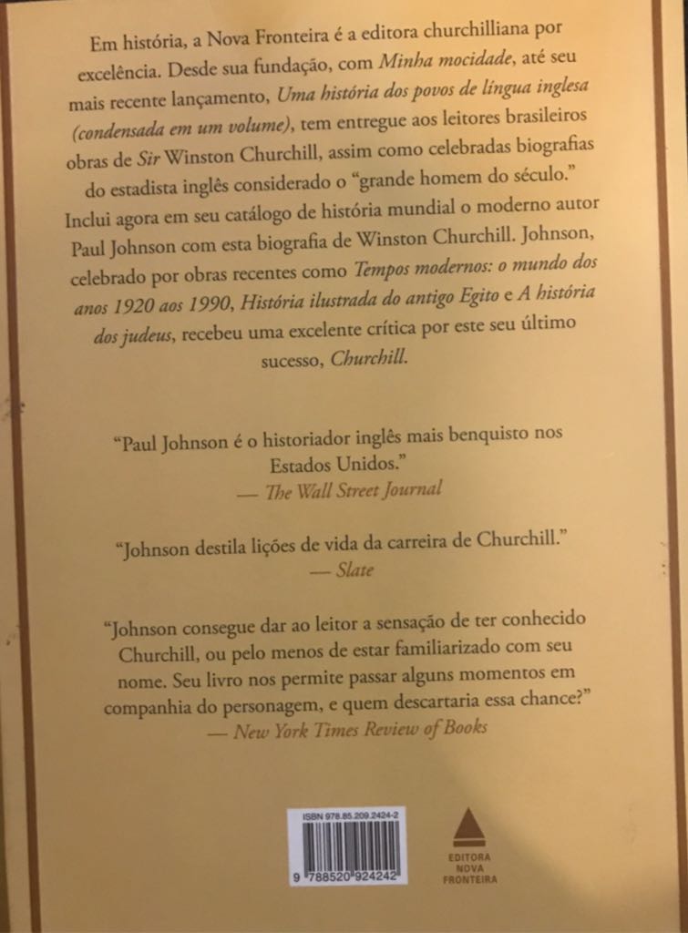 Churchill  book collectible [Barcode 9788520924242] - Main Image 2