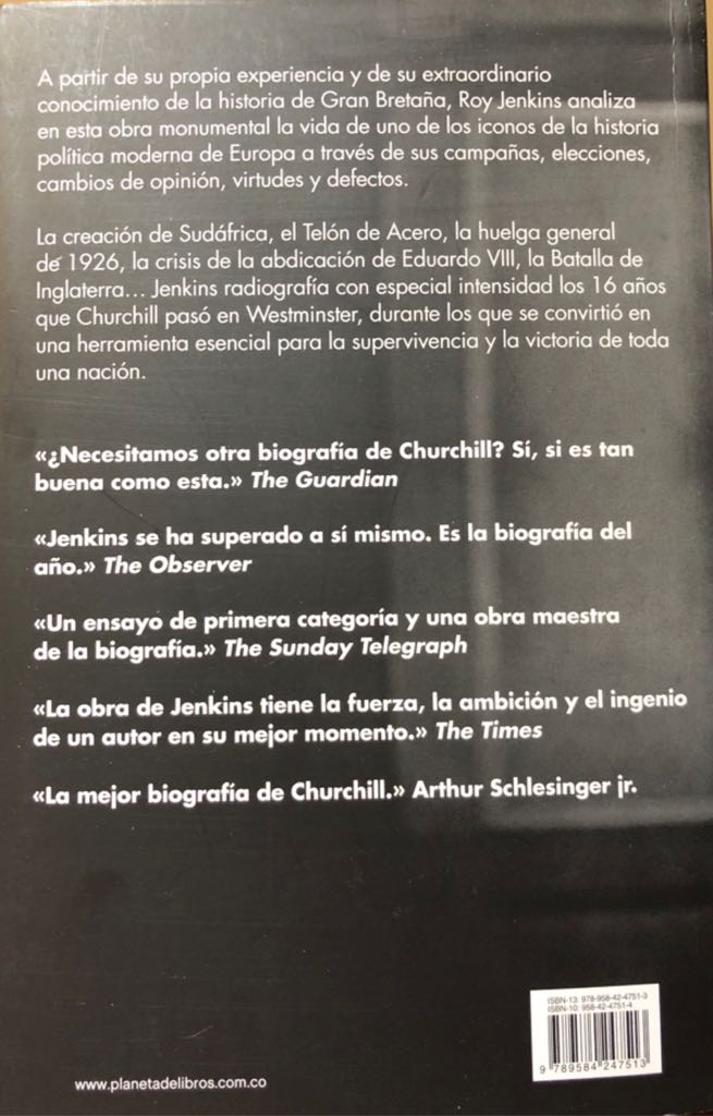 Churchill - Clive Ponting (Editorial Planeta Colombiana S.A. - Paperback) book collectible [Barcode 9789584247513] - Main Image 2