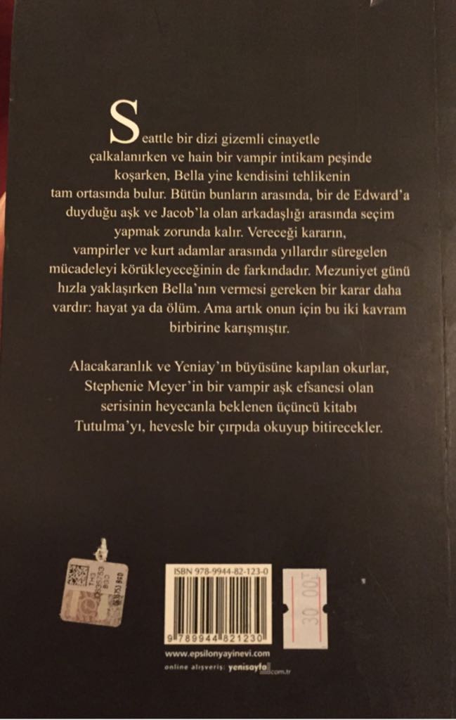 Tutulma  book collectible [Barcode 9789944821230] - Main Image 2