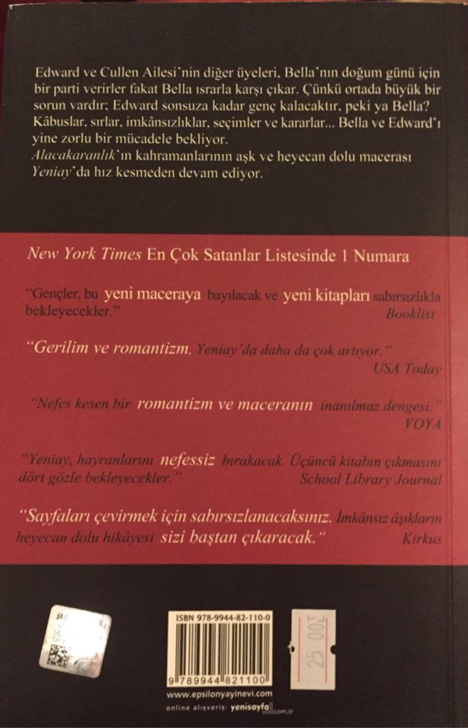 Yeni Ay  book collectible [Barcode 9789944821100] - Main Image 2