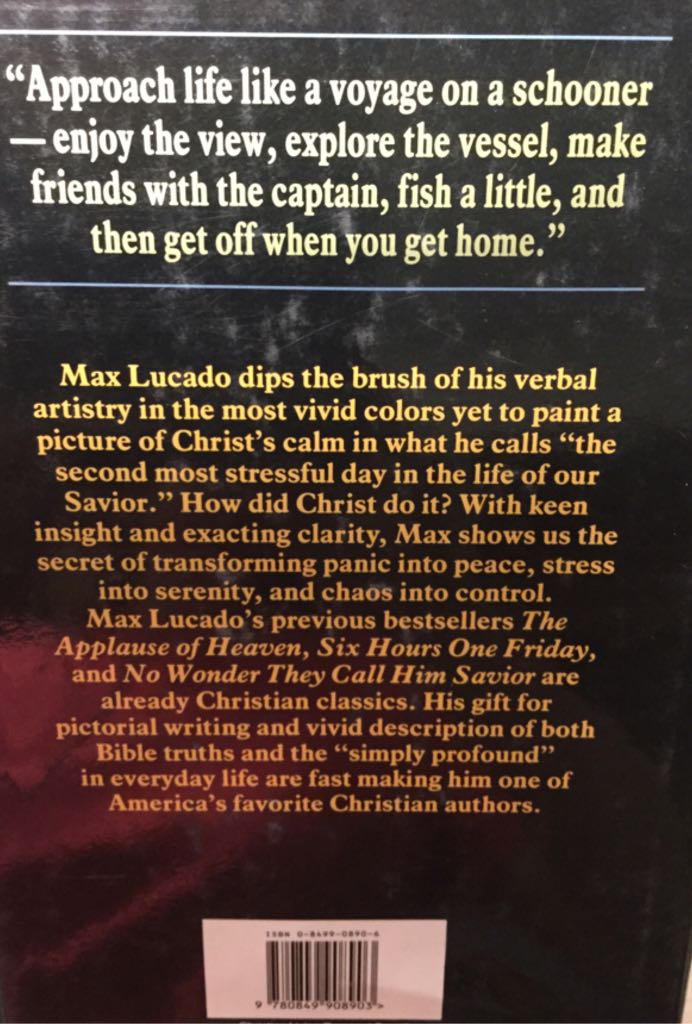 In the Eye of The Storm - Max Lucado (W Pub Group - Hardcover) book collectible [Barcode 9780849908903] - Main Image 2