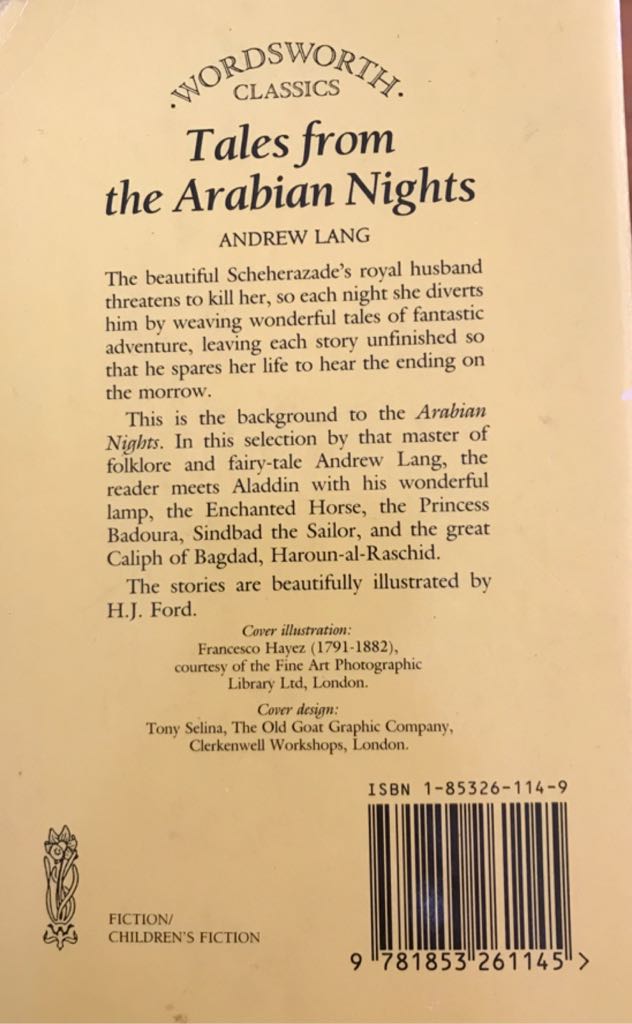 Tales From The Arabian Nights - Lee Wyndham (Wordsworth Editions Ltd - Trade Paperback) book collectible [Barcode 9781853261145] - Main Image 2
