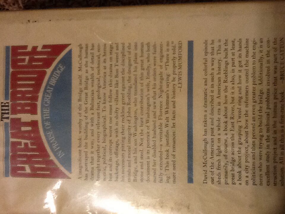 The great bridge - David G. McCullough (Simon and Schuster - Hardcover) book collectible [Barcode 9780671212131] - Main Image 2