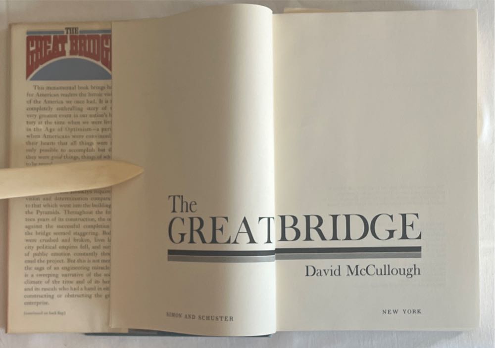 The great bridge - David G. McCullough (Simon and Schuster - Hardcover) book collectible [Barcode 9780671212131] - Main Image 4