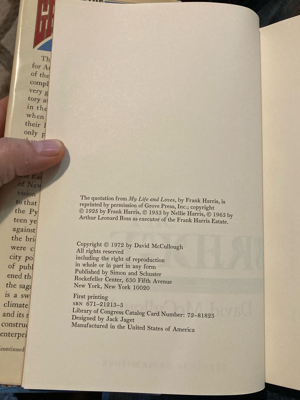 Great Bridge, The - McCullough, David (Simon & Schuster - Hardcover) book collectible - Main Image 4