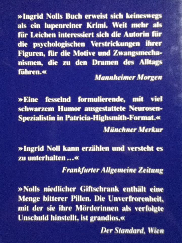 Die Apothekerin - Ingrid Noll (Diogenes - Paperback) book collectible [Barcode 9783257229301] - Main Image 2