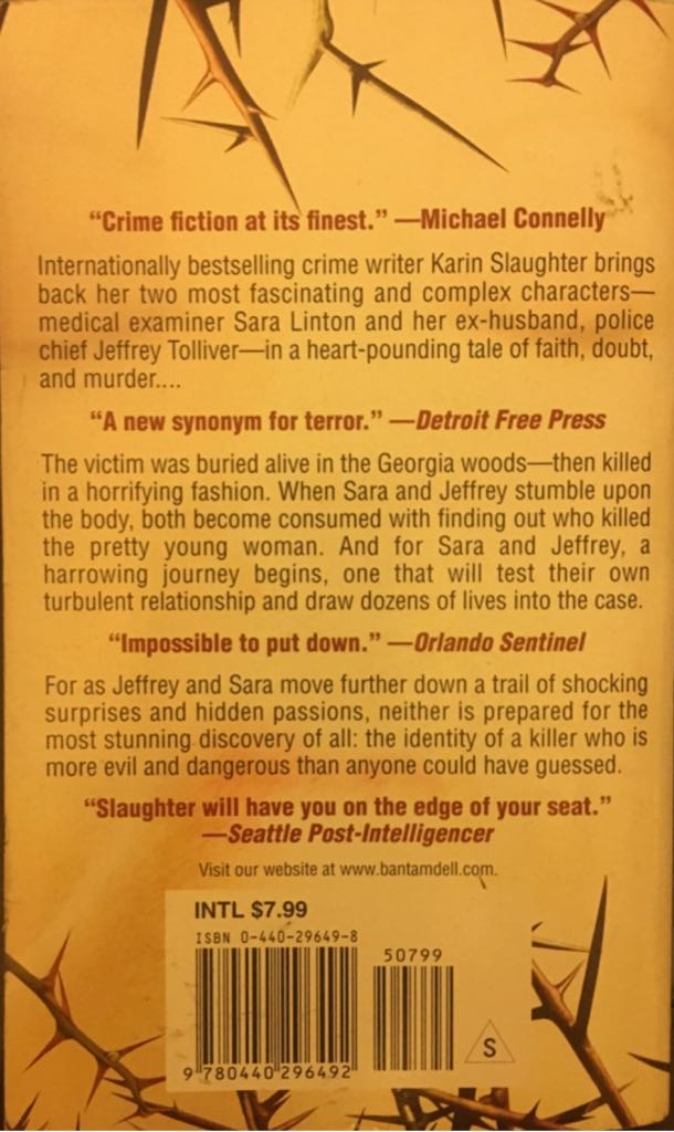 Faithless - Karin Slaughter (Bantam Dell - Paperback) book collectible [Barcode 9780440296492] - Main Image 2