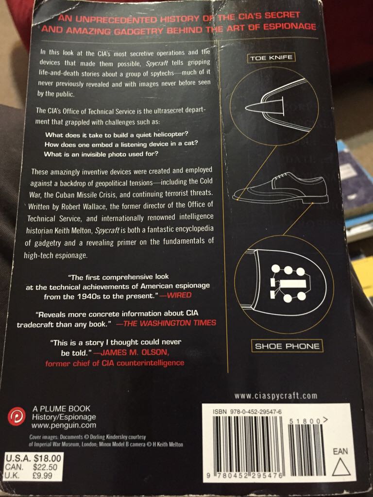Spycraft: The Secret History of the CIA’s Spytechs, from Communism to Al-Qaeda - Robert Wallace (Plume - Paperback) book collectible [Barcode 9780452295476] - Main Image 2