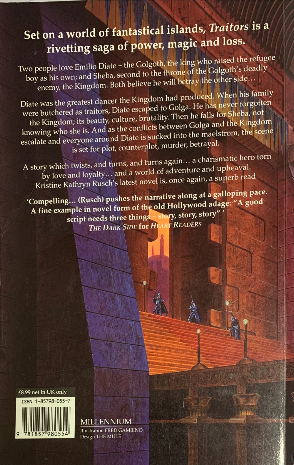 Novel1-Traitors - Kristine Kathryn Rusch (Millennium Orion Publishing Group - Trade Paperback) book collectible [Barcode 9781857980554] - Main Image 2