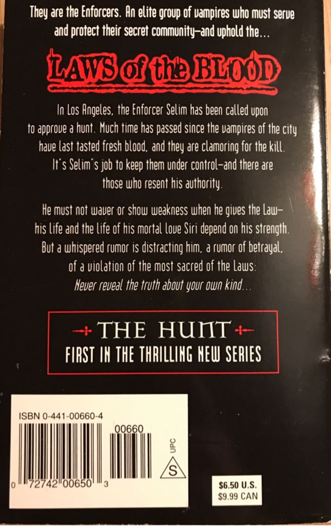 LB1: The Hunt - Susan Sizemore (Penguin - Paperback) book collectible [Barcode 9780441006601] - Main Image 2