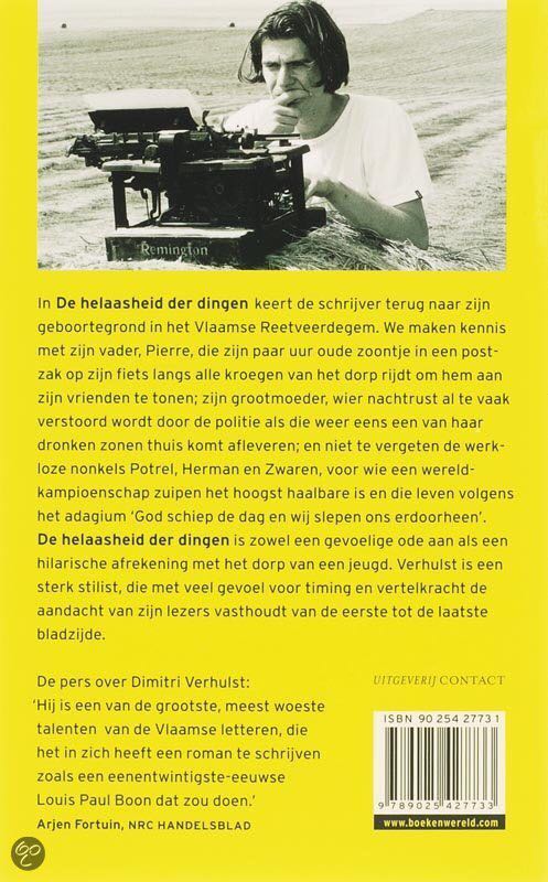 De Helaasheid Der Dingen - Dimitri Verhulst (Uitgeverij Contact - Paperback) book collectible [Barcode 9789025427733] - Main Image 2