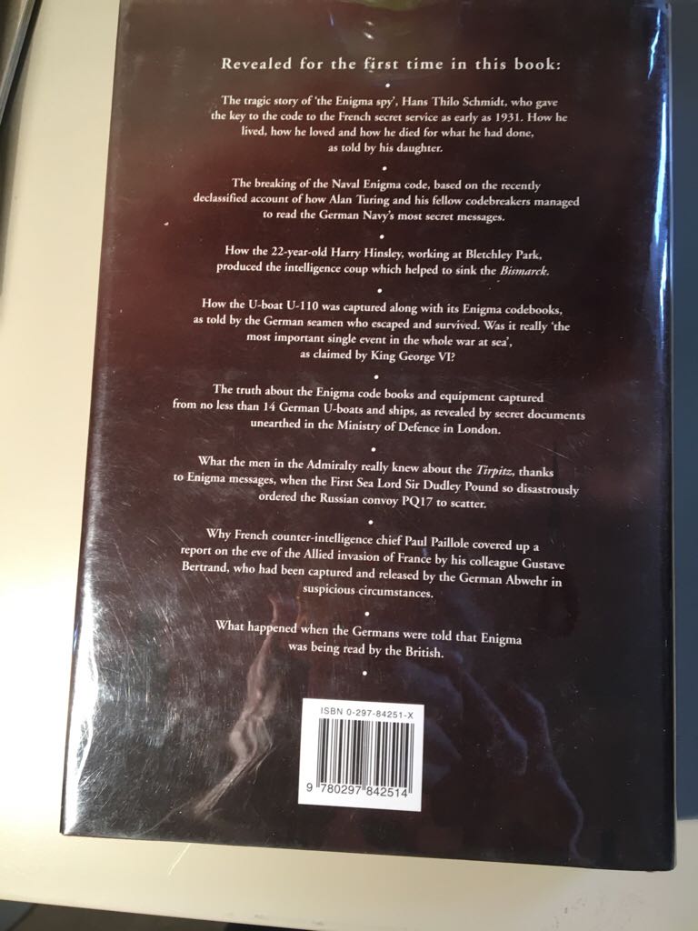 Enigma The Battle For The Code - Hugh Sebag-Montefiore (Folio Society - Hardcover) book collectible [Barcode 9780297842514] - Main Image 2