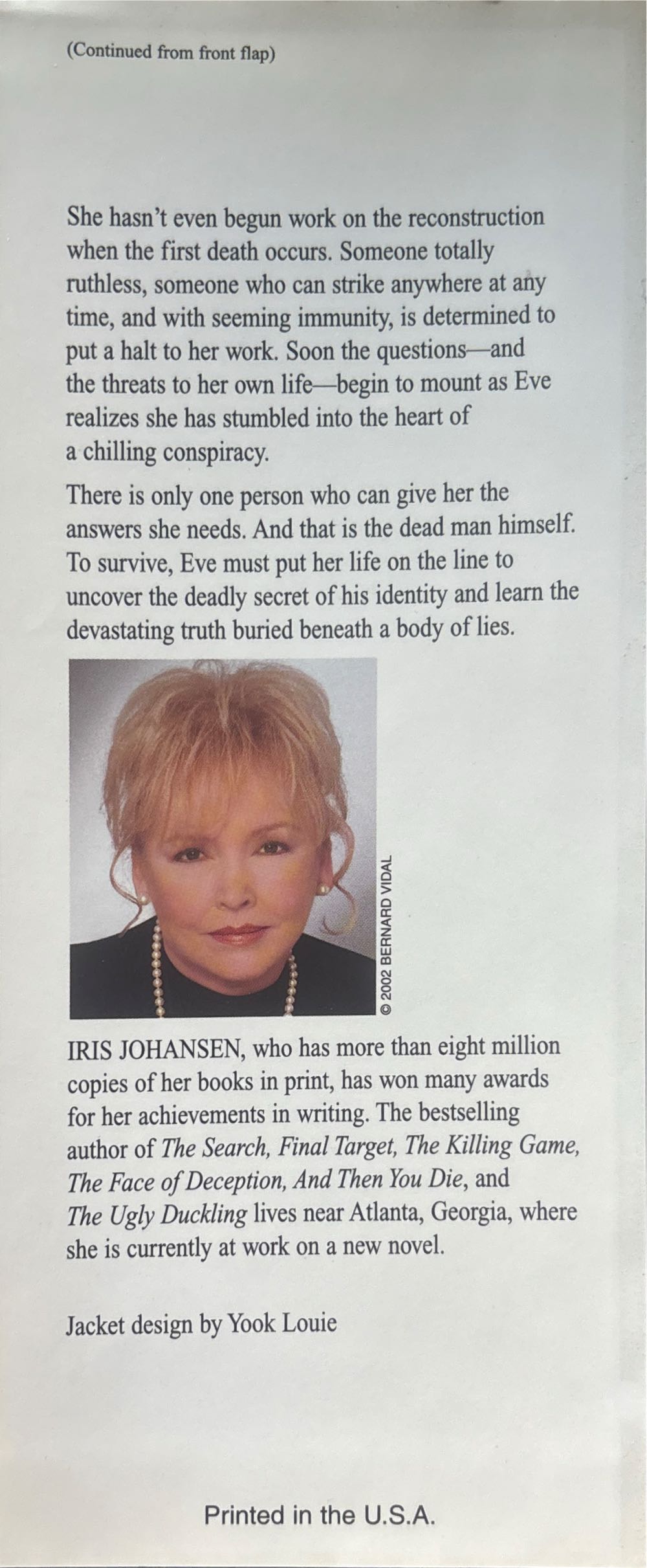 Body of Lies - Iris Johansen (Bantam - Hardcover) book collectible [Barcode 9780553800975] - Main Image 4