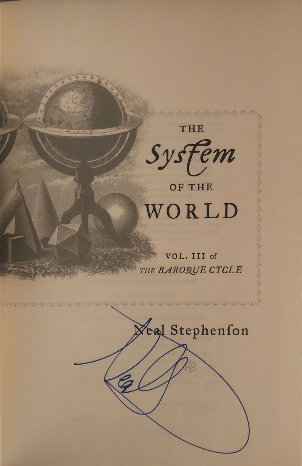 The System of the World - Neal Stephenson (William Morrow - Hardcover) book collectible [Barcode 9780060523879] - Main Image 3