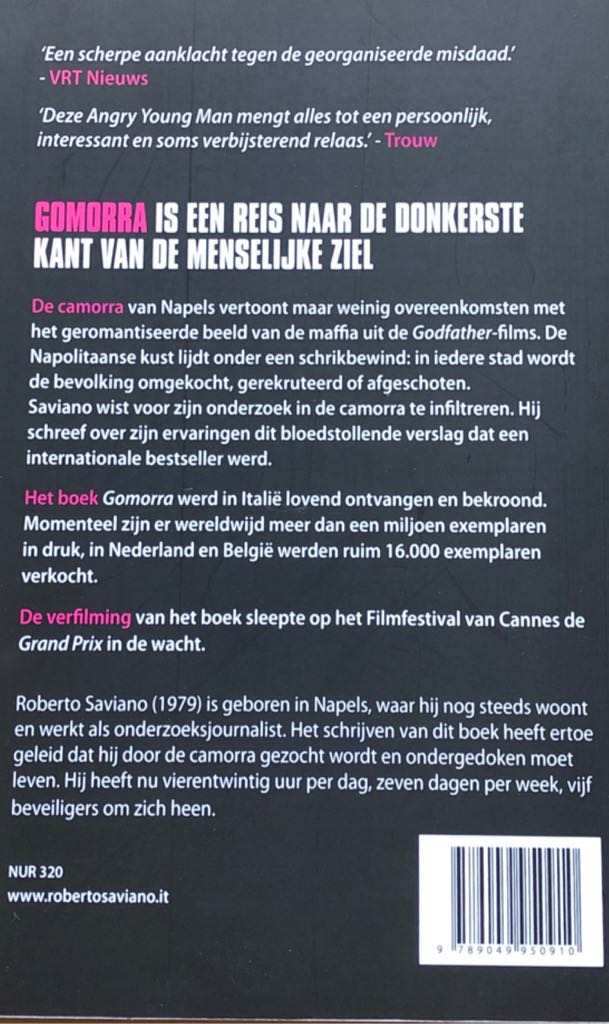 Gomorra - Roberto Saviano book collectible [Barcode 9789049950910] - Main Image 2