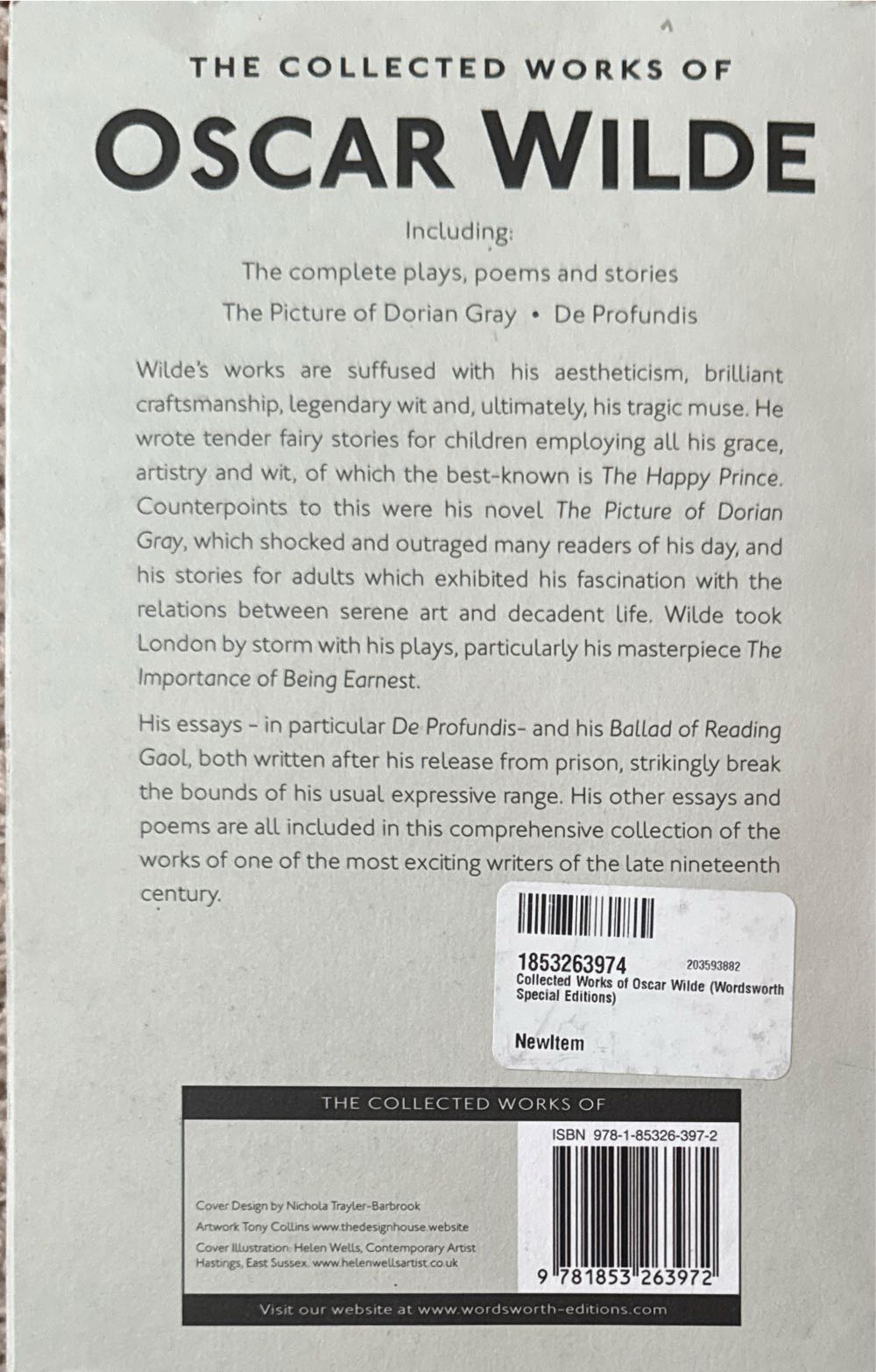 The Collected Works of Oscar Wilde - Oscar Wilde (Wordsworth Editions - Paperback) book collectible [Barcode 9781853263972] - Main Image 2
