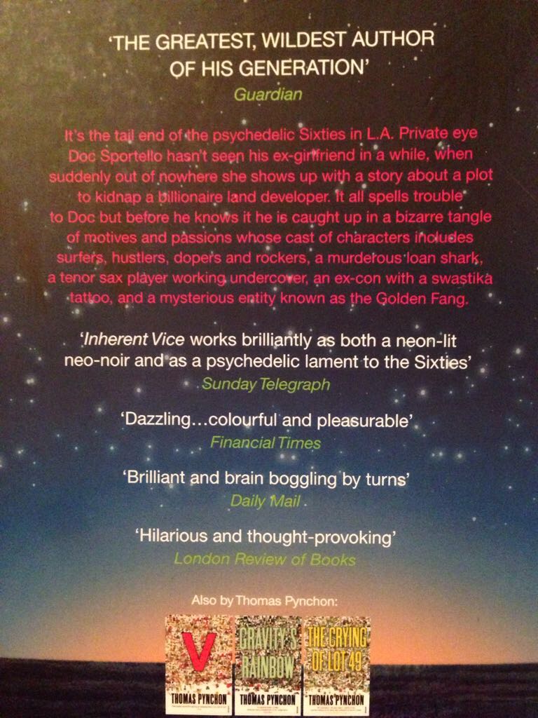 Inherent Vice - Thomas Pynchon (Vintage - Paperback) book collectible [Barcode 9780099542162] - Main Image 2