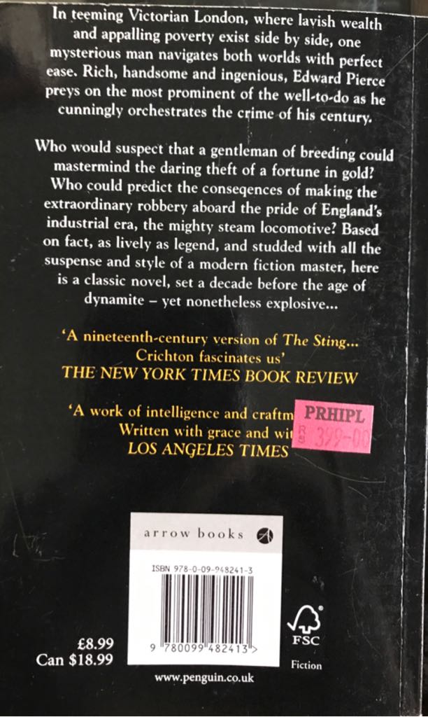 The Great Train Robbery - Michael Crichton (Arrow Books - Paperback) book collectible [Barcode 9780099482413] - Main Image 2