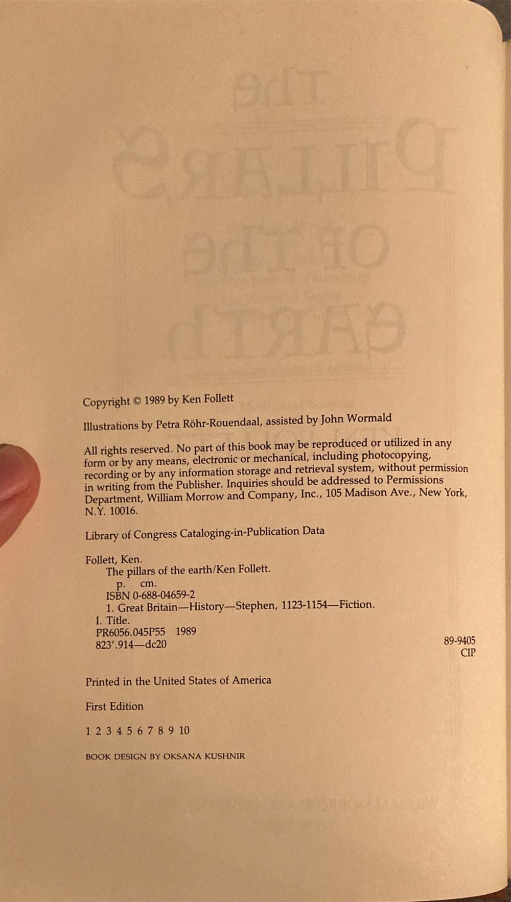 Key To Rebecca - Ken Follett (Morrow - Hardcover) book collectible [Barcode 9780688037345] - Main Image 4