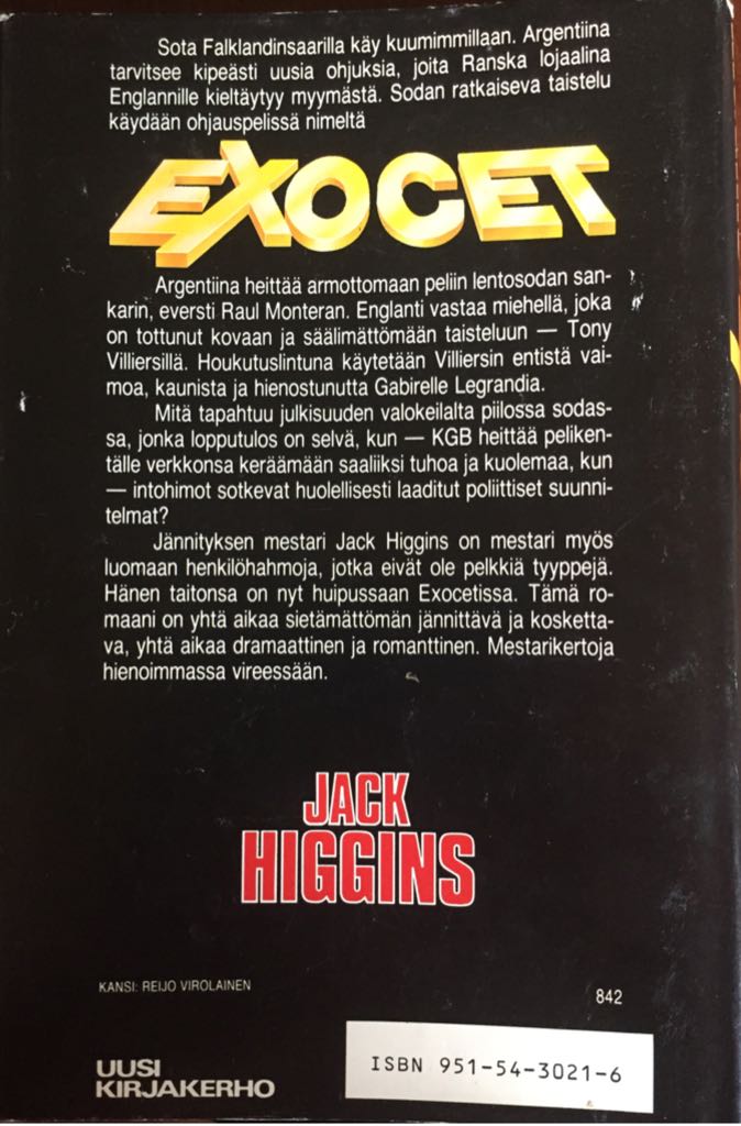 Exocet  (Uusi Kirjakerho) book collectible [Barcode 9789515430212] - Main Image 2