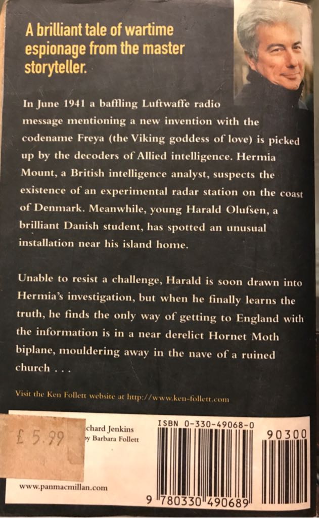 Hornet Flight - Ken Follett (Pan Books - Paperback) book collectible [Barcode 9780330490689] - Main Image 2