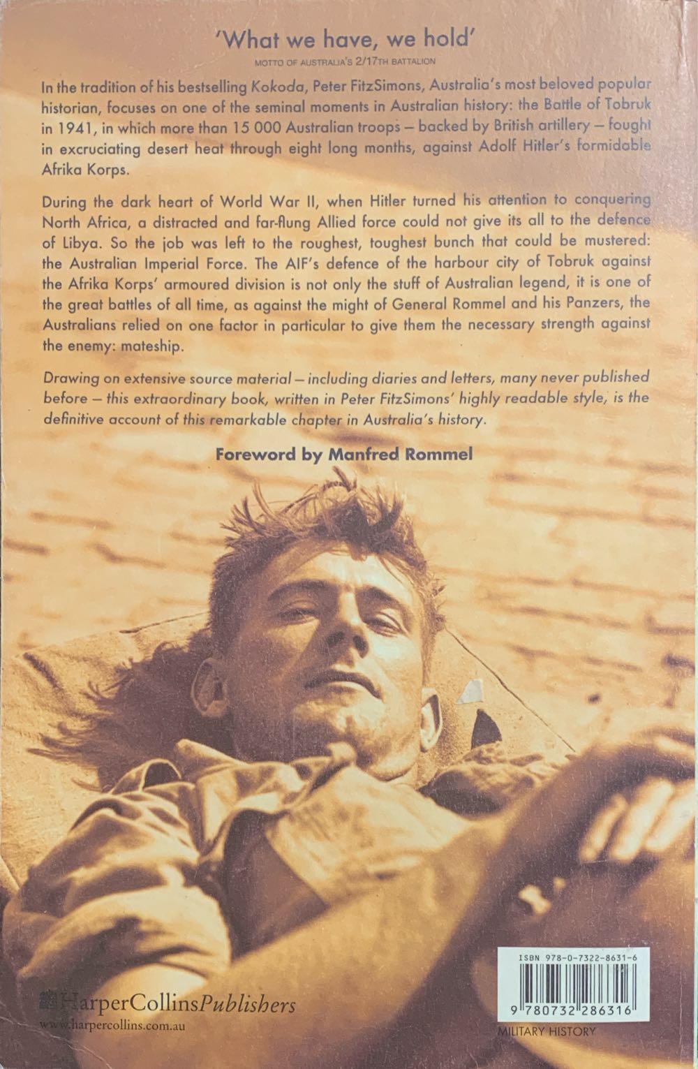 Tobruk - Peter Fitzsimons (HarperCollinsPublishers - eBook) book collectible [Barcode 9780732286316] - Main Image 2