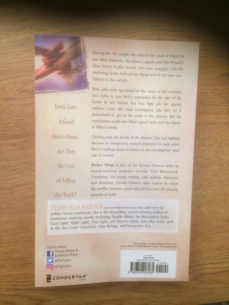 Broken Wings - Terri Blackstock (Zondervan - Paperback) book collectible [Barcode 9780310207085] - Main Image 2