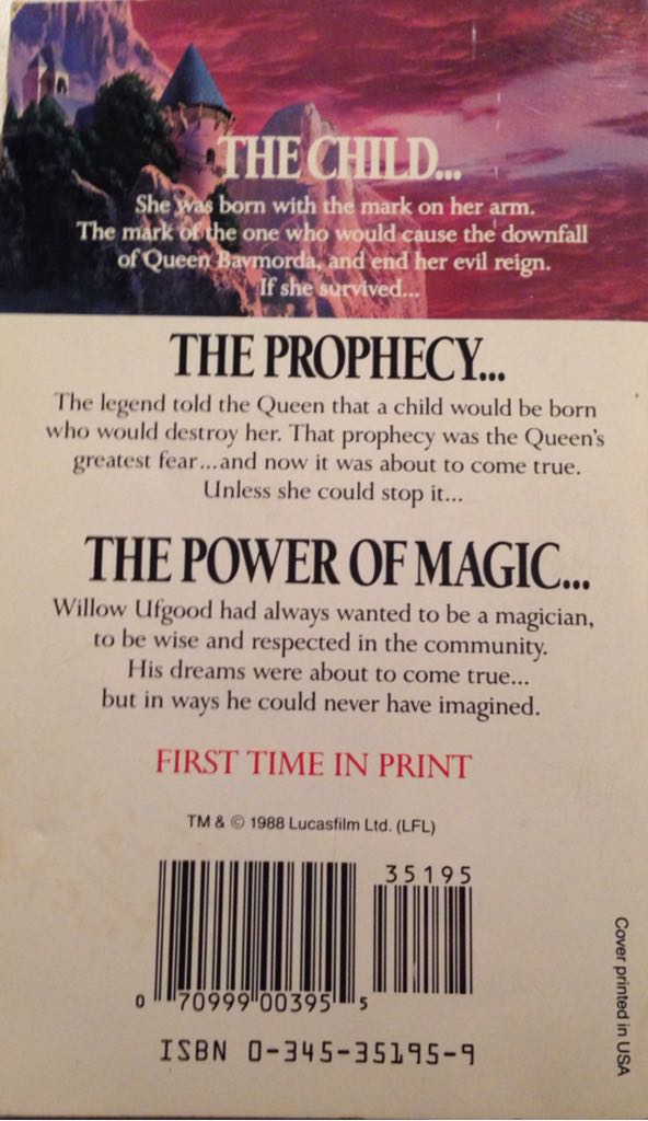 Willow - Wayland Drew (Del Ray / Ballantine) book collectible - Main Image 2