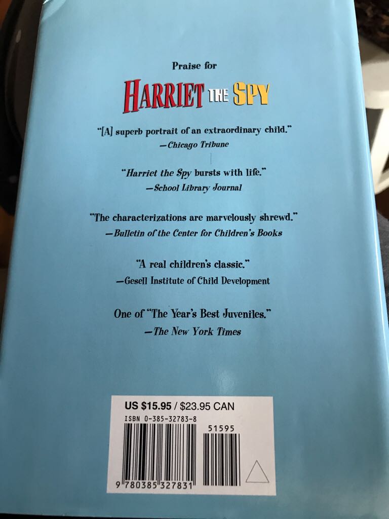 Harriet the Spy - Louise Fitzhugh (Delacorte Press - Hardcover) book collectible [Barcode 9780385327831] - Main Image 2