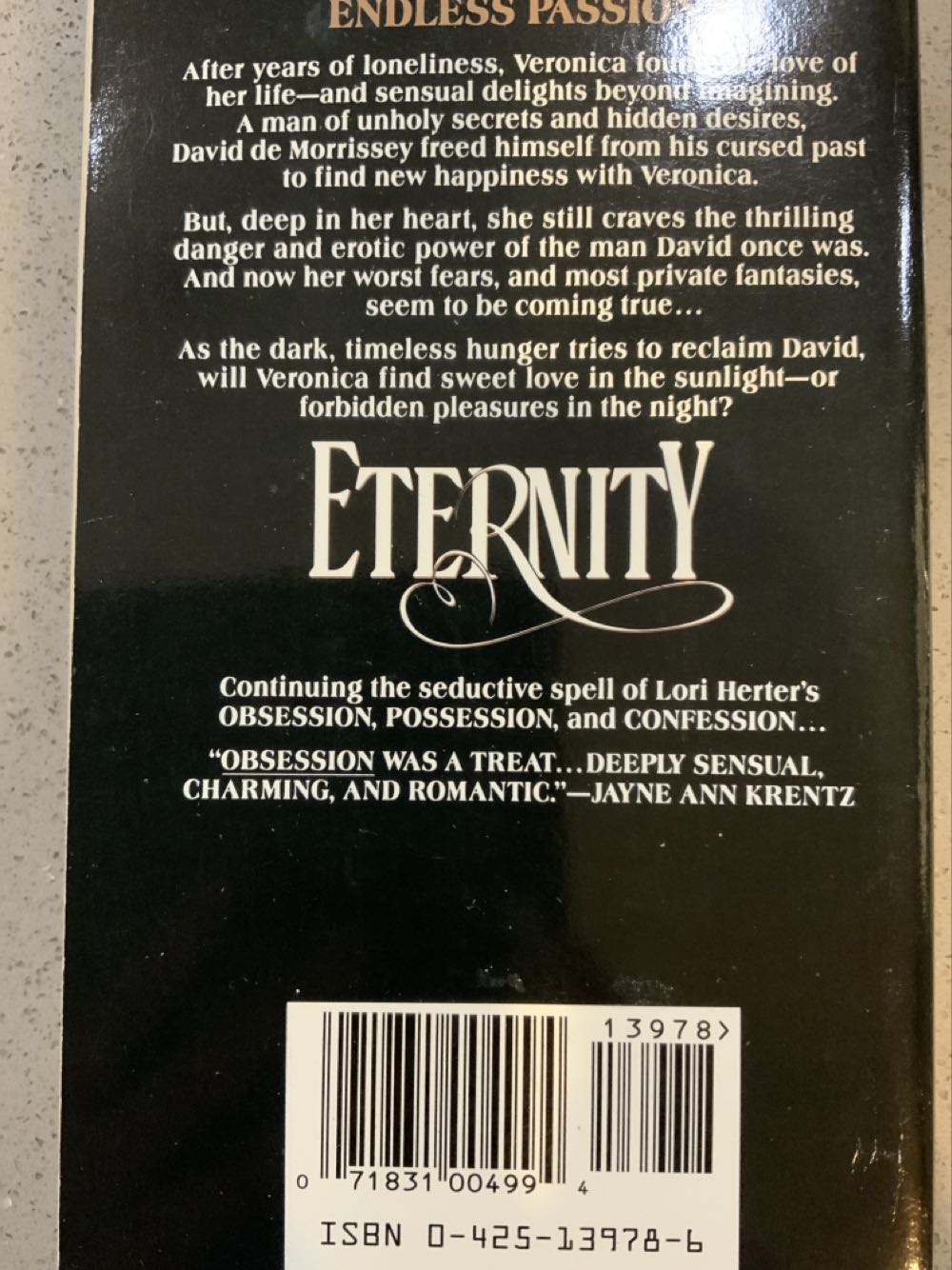 Eternity - Lori Herter (Berkley Publishing Group) book collectible [Barcode 9780425139783] - Main Image 2