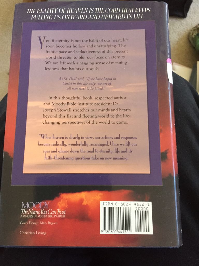 Eternity - Joseph M. Stowell (Chicago : Moody Press - Hardcover) book collectible [Barcode 9780802441522] - Main Image 2