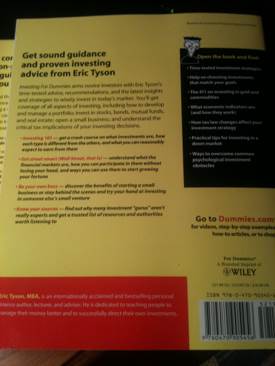 Investing For Dummies - Eric Tyson (For Dummies) book collectible [Barcode 9780470905456] - Main Image 2