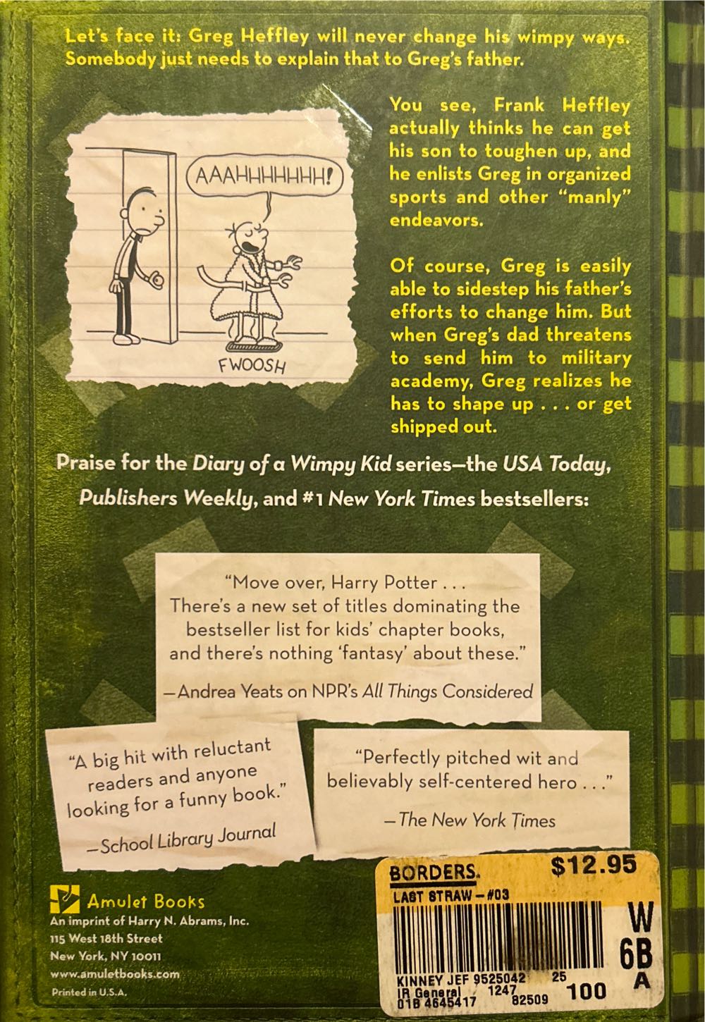 Diary Of A Wimpy Kid The Last Straw  - Jeff Kinney (- Hardcover) book collectible [Barcode 780810970687] - Main Image 2