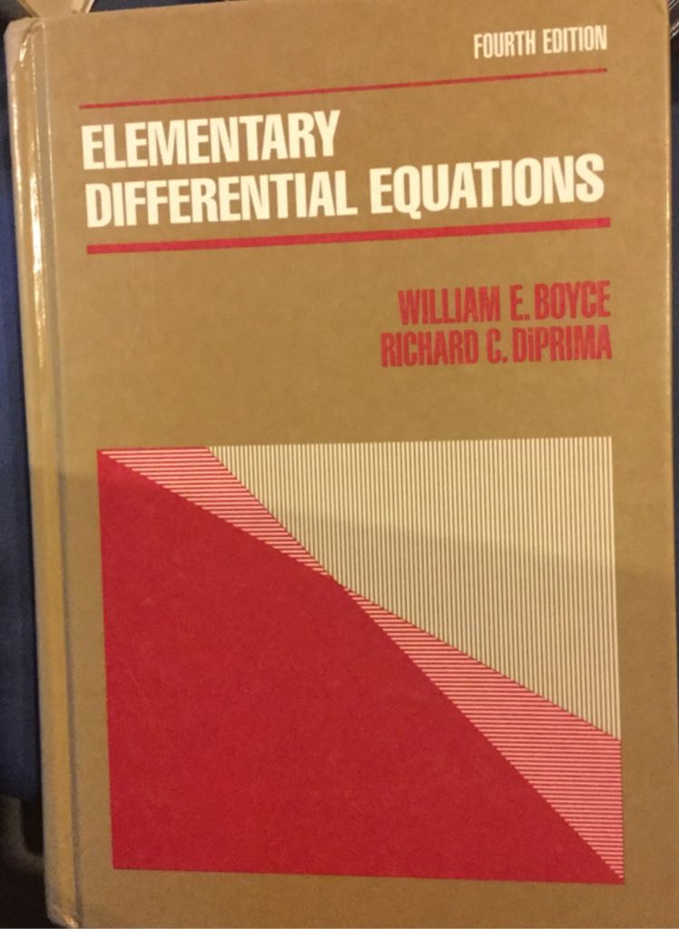 Elementary Differential Equations - William E. Boyce (John Wiley & Sons - Hardcover) book collectible [Barcode 9780471078944] - Main Image 1