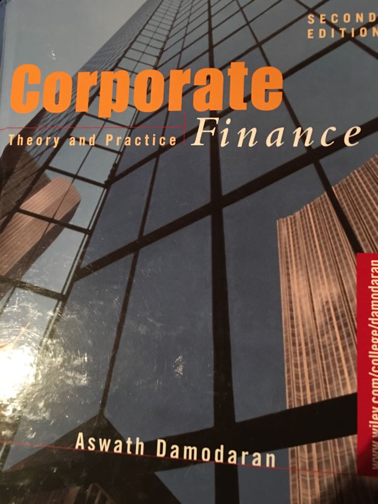 Corporate Finance  (Wiley) book collectible [Barcode 9780471283324] - Main Image 1