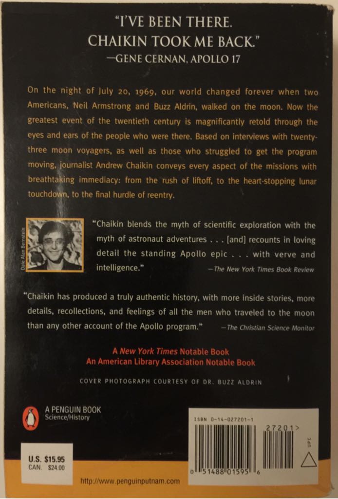 A Man on the Moon - Andrew Chaikin (Penguin Books - Paperback) book collectible [Barcode 9780140272017] - Main Image 2