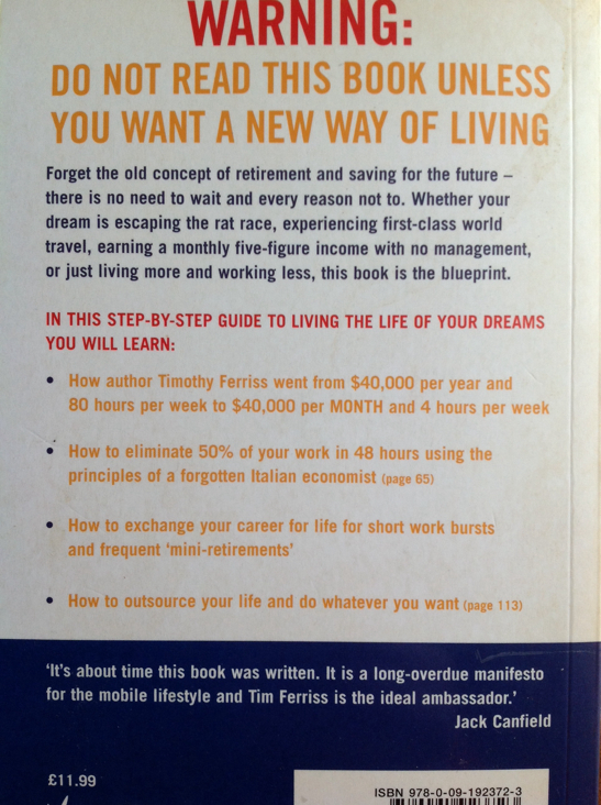 The 4-Hour Work Week  (Random House - eBook) book collectible [Barcode 9780091923723] - Main Image 2